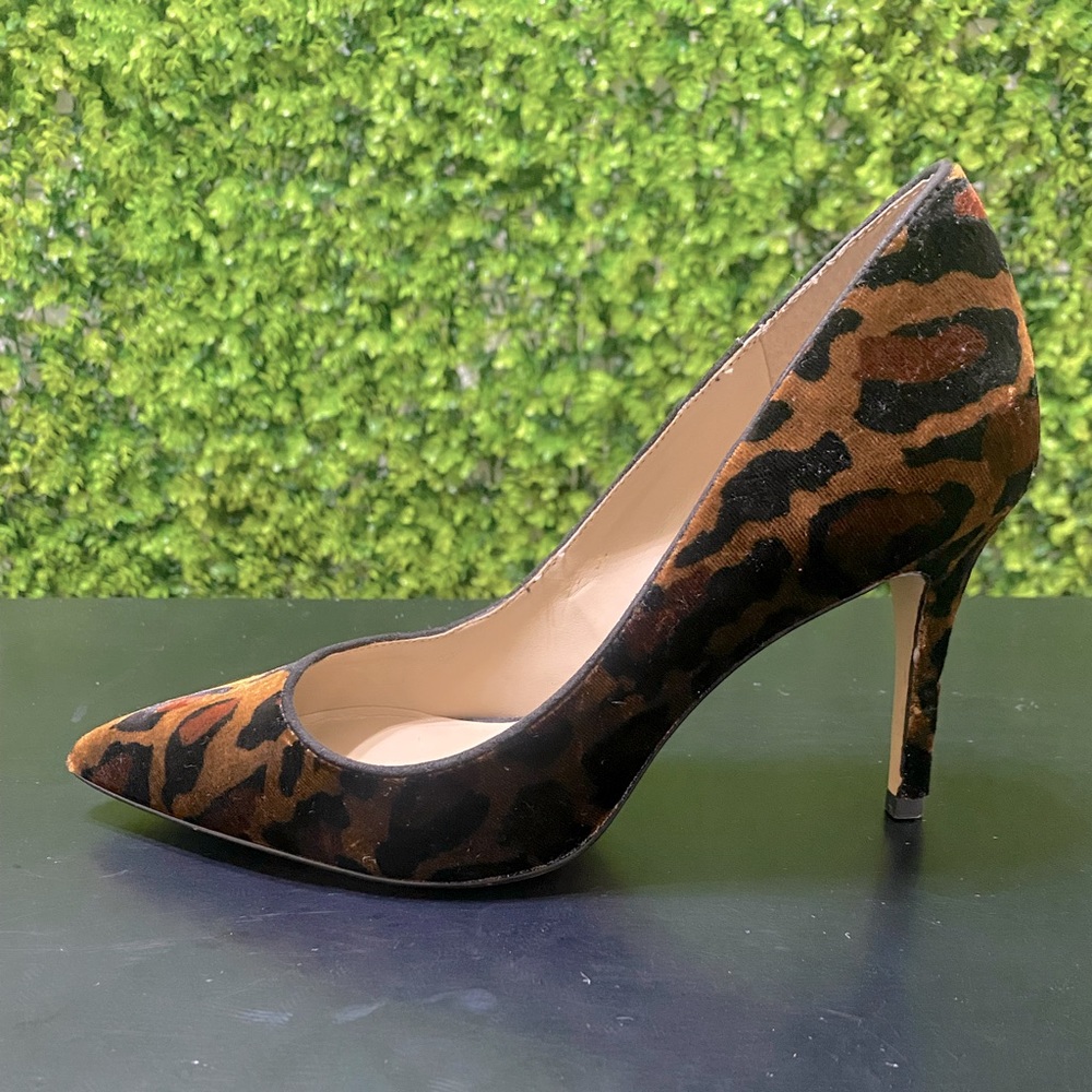 Ann Taylor Suede Leopard Heels